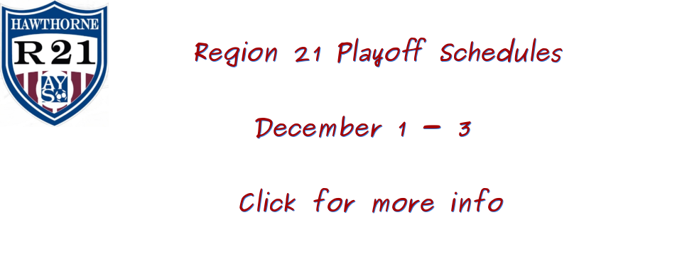 2023 Fall Playoff Schedules