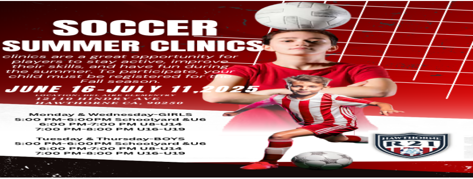 Summer Soccer Clinic - click for info