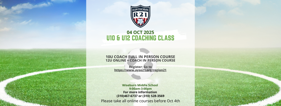 U10 & U12 Coaching Class @ Wiseburn Middle School